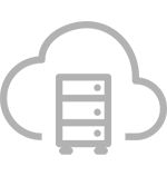 server in the cloud icon