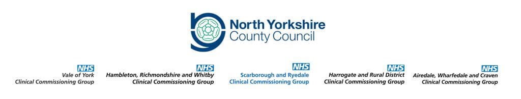 logotipo y ccg del consejo del condado de yorkshire del norte
