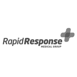 rapid response logo grayscale
